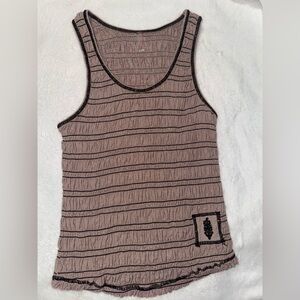 Free people xs flow smocked tank